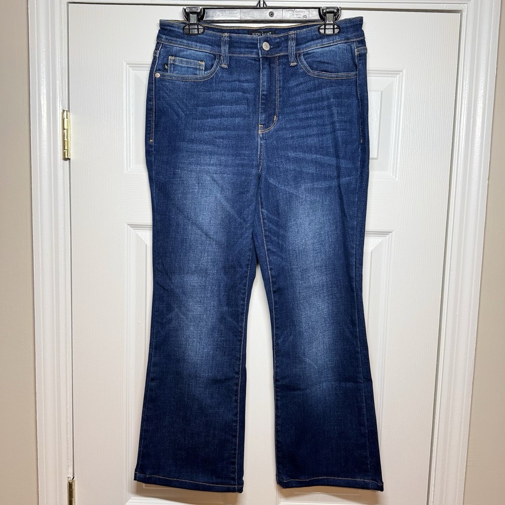 Judy Blue Jeans Dark Wash Bootcut 9/29 Stretch Denim Classic Blue Bohemian Fall